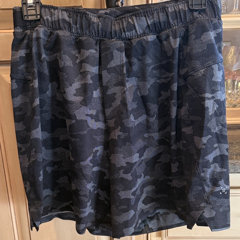 lululemon athletica Camo Black Athletic Shorts